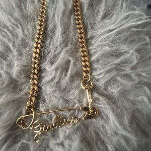 Gaultier Safety Pin Necklace